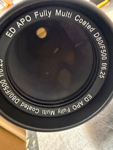 SkyRaider 80mm ED APO Refractor OTA (Pre-Owned - Like New) With 0.8x Reducer and Bahtinov Mask