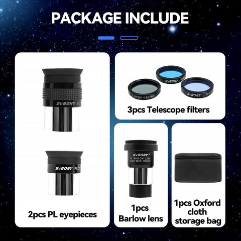 Deluxe Eyepiece and Filter Kit - 1.25"
